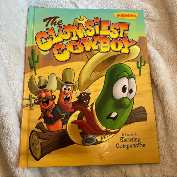 $3/14 / $5/18 | Veggietales: The Clumsiest Cowboy Children’s HC Picture Book 📚 - Picture 1 of 9